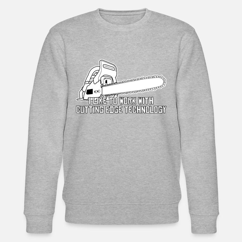 Chainsaw Chain Saw Chainsaws - Stanley/Stella CHANGER Unisex Organic Sweatshirt - heather grey