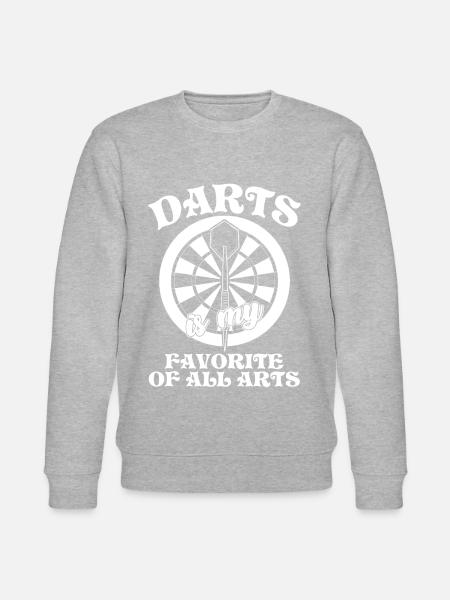 Darts Dartboard Dart Player - Stanley/Stella Unisex Bio-Sweatshirt CHANGER - Grau meliert