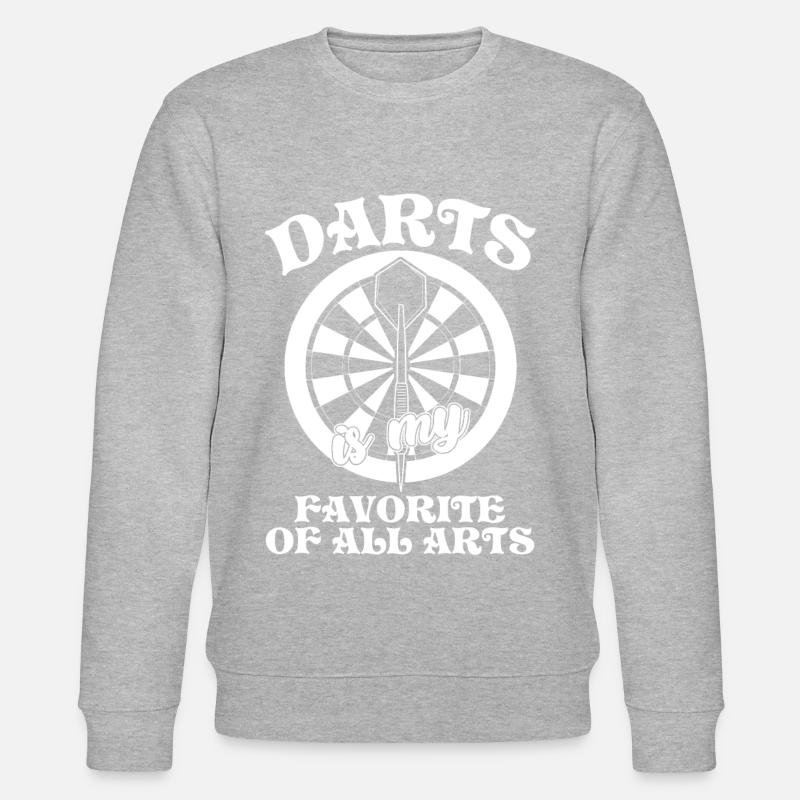 Darts Dartboard Dart Player - Stanley/Stella Unisex Bio-Sweatshirt CHANGER  - Grau meliert