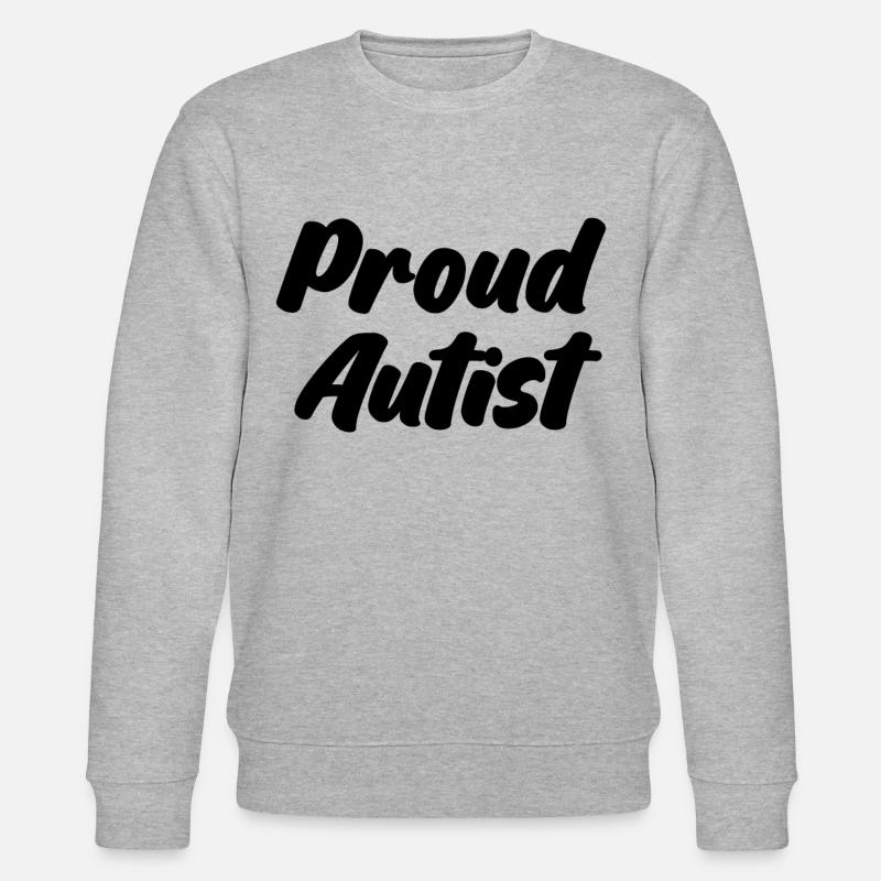 Autistic Autist Autism - Stanley/Stella Unisex Bio-Sweatshirt CHANGER  - Grau meliert