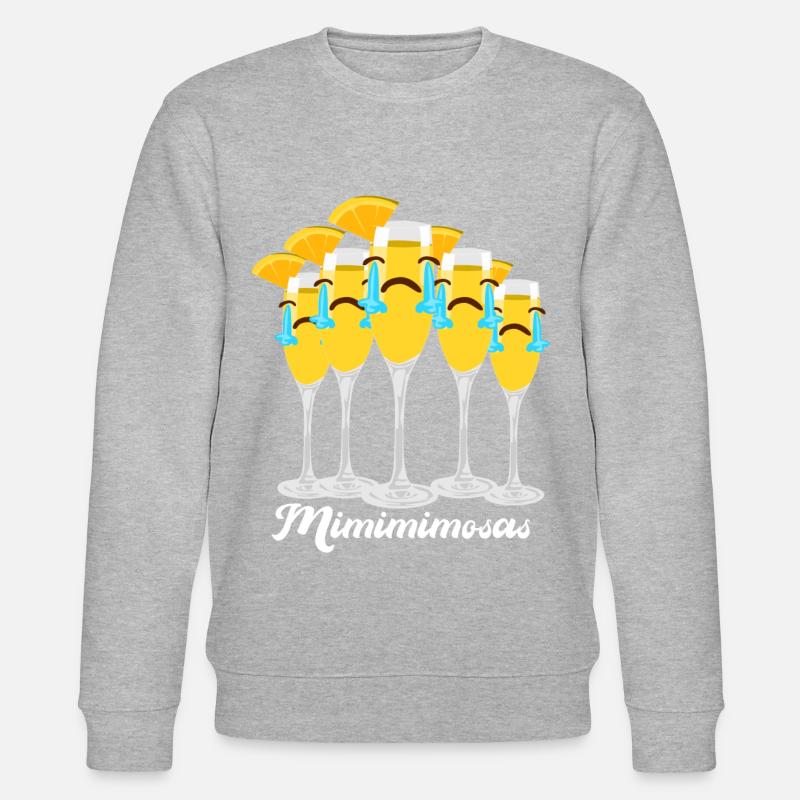Mimosa Funny Mimosas - Stanley/Stella CHANGER Unisex Organic Sweatshirt - heather grey