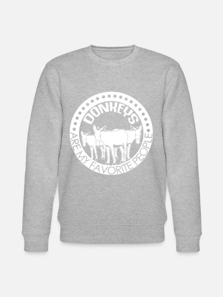 Donkey Joke with Donkeys - Stanley/Stella CHANGER Unisex Organic Sweatshirt - heather grey