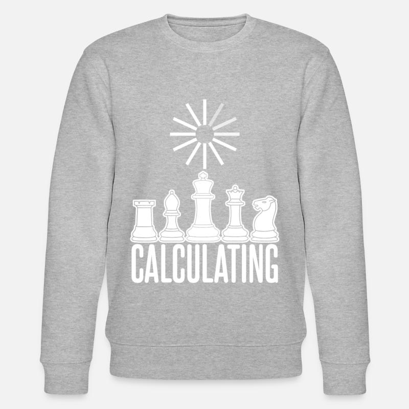 Chess Calculating Chess Board - Stanley/Stella Unisex Bio-Sweatshirt CHANGER  - Grau meliert