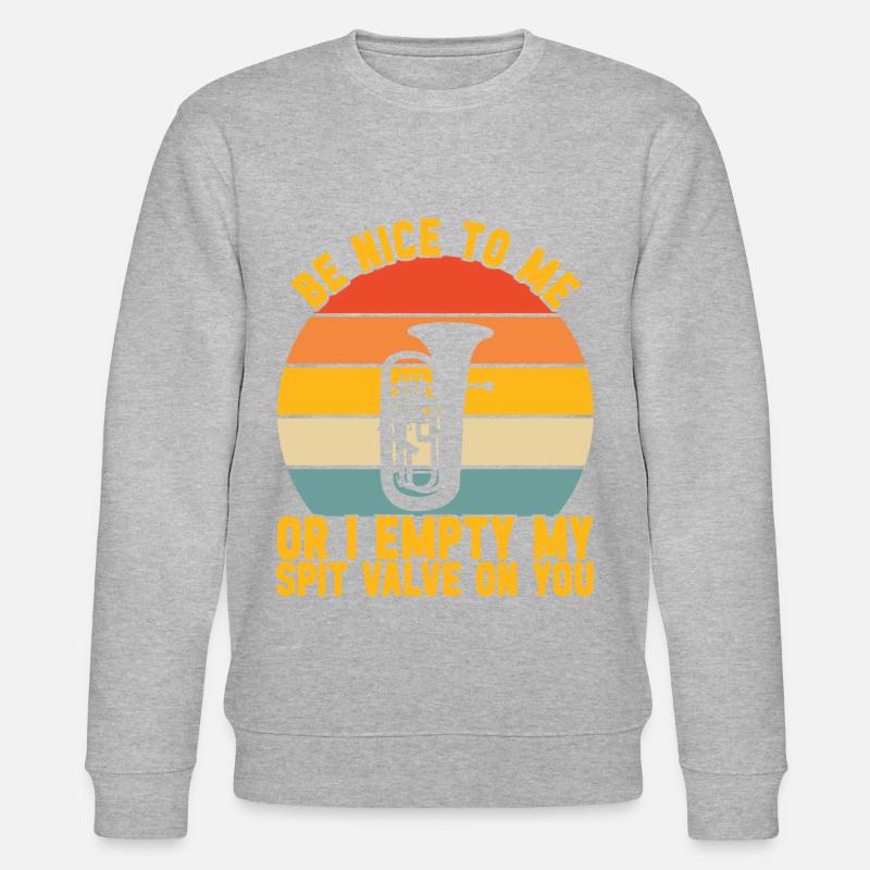 Euphonium Euphonium Player - Stanley/Stella CHANGER Unisex Organic Sweatshirt - heather grey