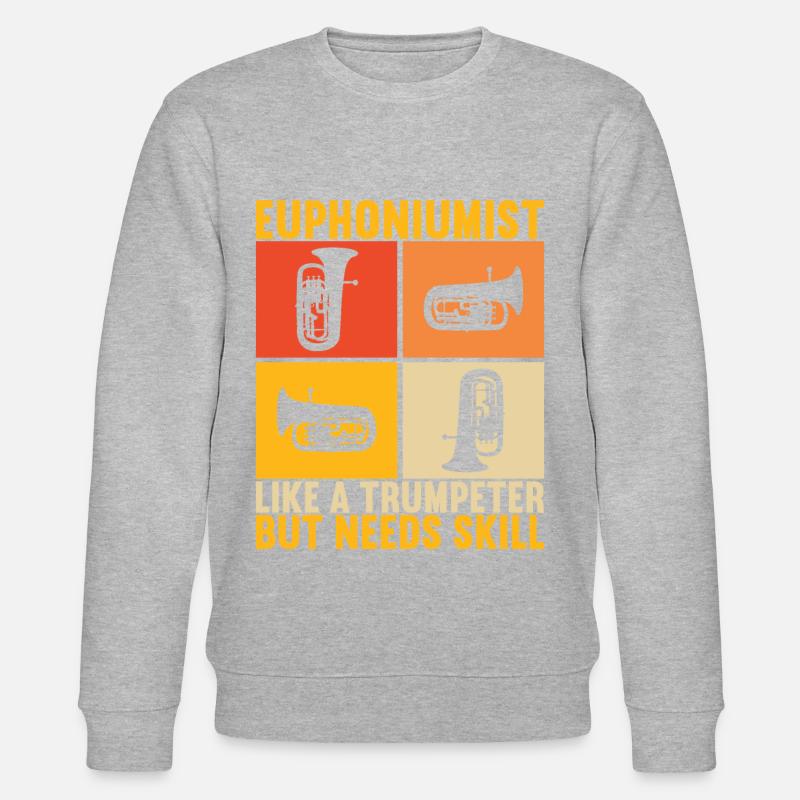 Euphonium Euphonium Player - Stanley/Stella CHANGER Unisex Organic Sweatshirt - heather grey