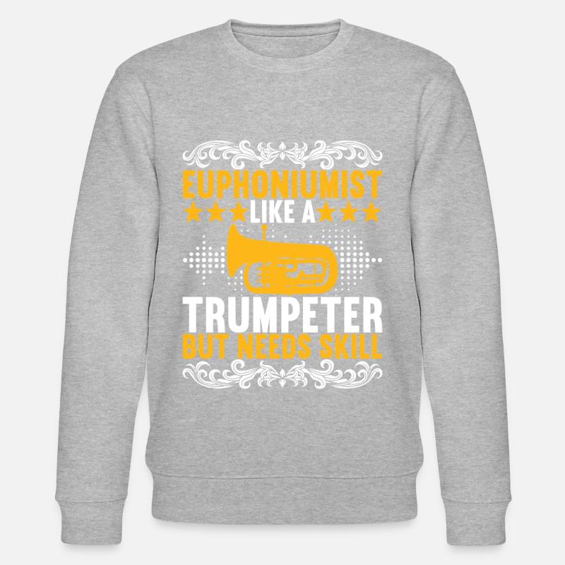 Euphonium Euphonium Player - Stanley/Stella CHANGER Unisex Organic Sweatshirt - heather grey