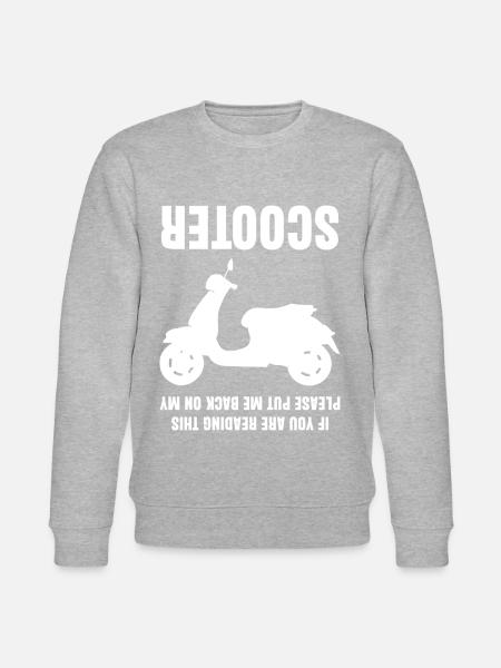Scooter Joke Motorcycle - Stanley/Stella CHANGER Unisex Organic Sweatshirt - heather grey
