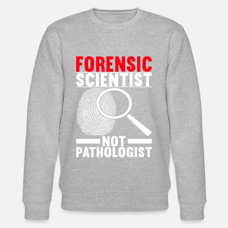 Forensics Forensic Scientist - Stanley/Stella CHANGER Unisex Organic Sweatshirt - heather grey