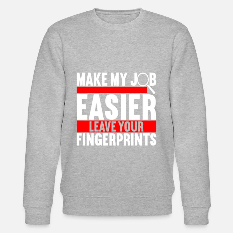 Forensics Forensic Scientist - Stanley/Stella CHANGER Unisex Organic Sweatshirt - heather grey