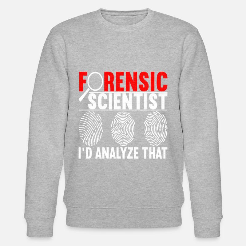 Forensik Forensiker - Stanley/Stella Unisex Bio-Sweatshirt CHANGER  - Grau meliert