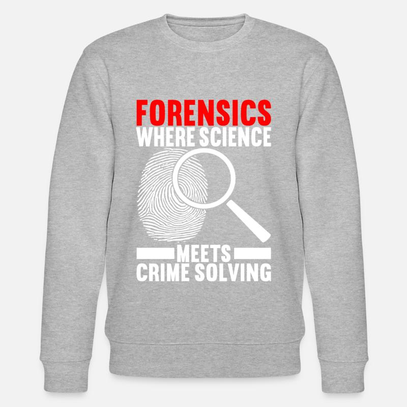 Forensik Forensiker - Stanley/Stella Unisex Bio-Sweatshirt CHANGER  - Grau meliert