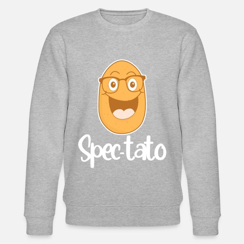Potato Glasses Spectacles Opticals - Stanley/Stella Unisex Bio-Sweatshirt CHANGER  - Grau meliert