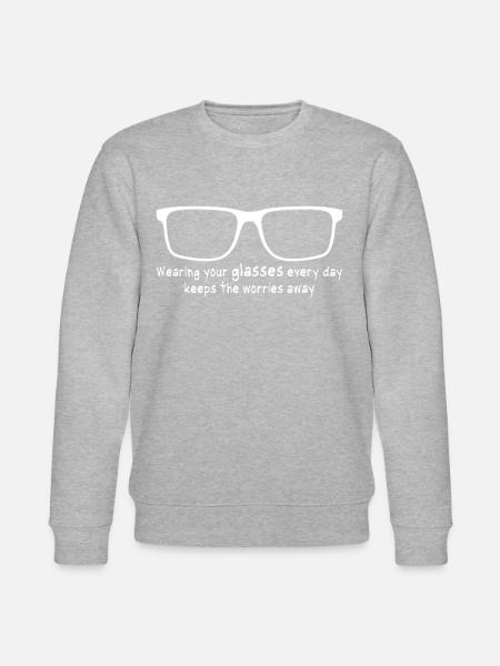 Glasses Opticals Eyeglasses Spectacles - Stanley/Stella CHANGER Unisex Organic Sweatshirt - heather grey