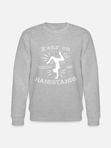 Gymnast Gymnastics Handstands Handstand - Stanley/Stella CHANGER Unisex Organic Sweatshirt - heather grey