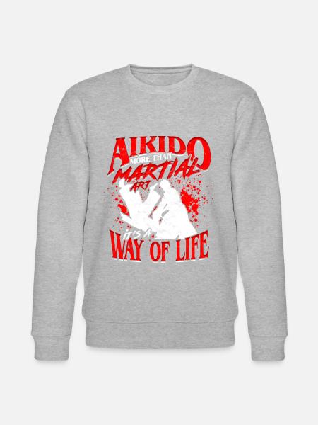 Aikido Aikidoka - Stanley/Stella Unisex Bio-Sweatshirt CHANGER  - Grau meliert