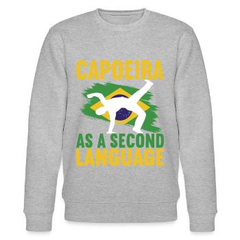 Capoeira Capoeirista - Stanley/Stella CHANGER Unisex Organic Sweatshirt - heather grey - Front - Nik (191cm) & Marisol (170cm)