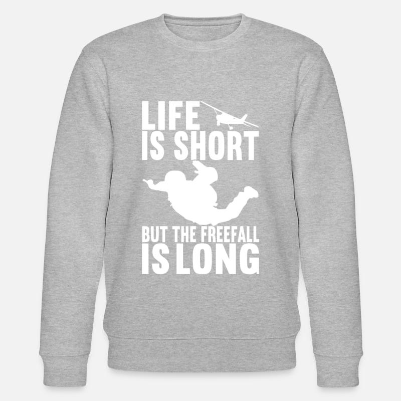 Skydive Skydiver - Stanley/Stella CHANGER Unisex Organic Sweatshirt - heather grey
