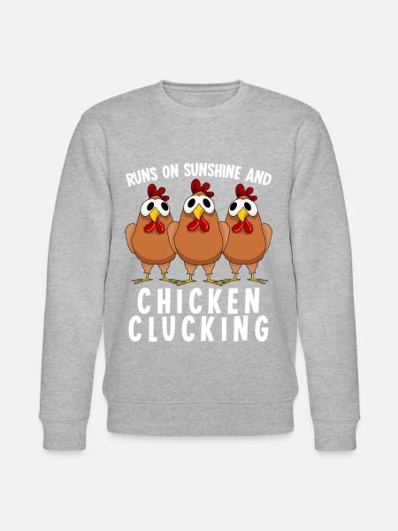Poultry Chicken Farm Farmer Chickens - Stanley/Stella CHANGER Unisex Organic Sweatshirt - heather grey