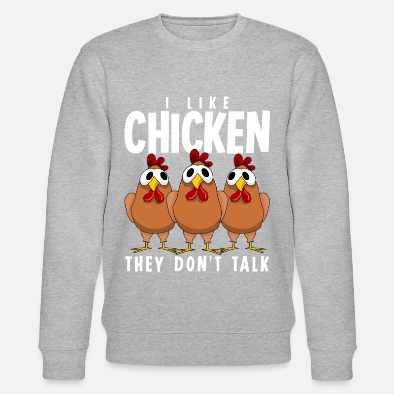 Poulet Fermier Poulets Volaille - Sweat bio CHANGER Stanley/Stella Unisexe - gris chiné