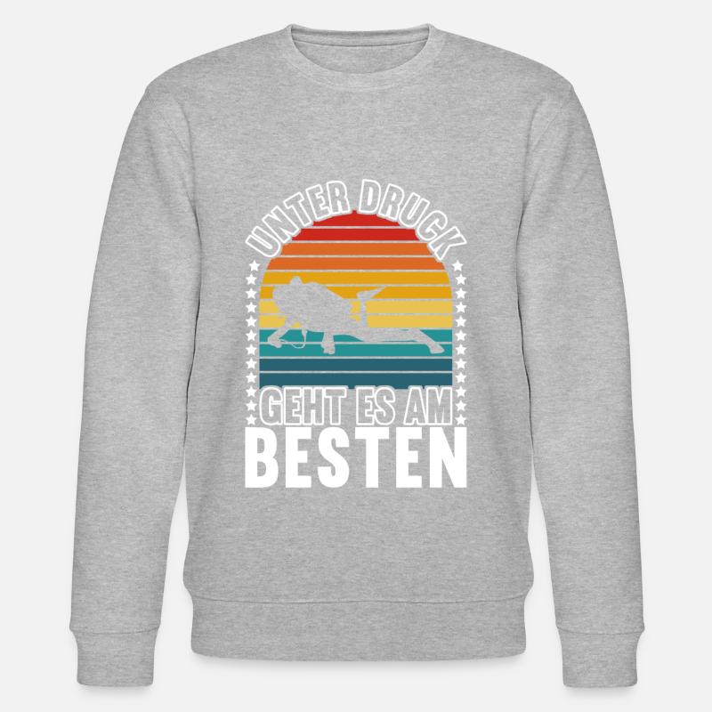 Diver Diving - Stanley/Stella CHANGER Unisex Organic Sweatshirt - heather grey