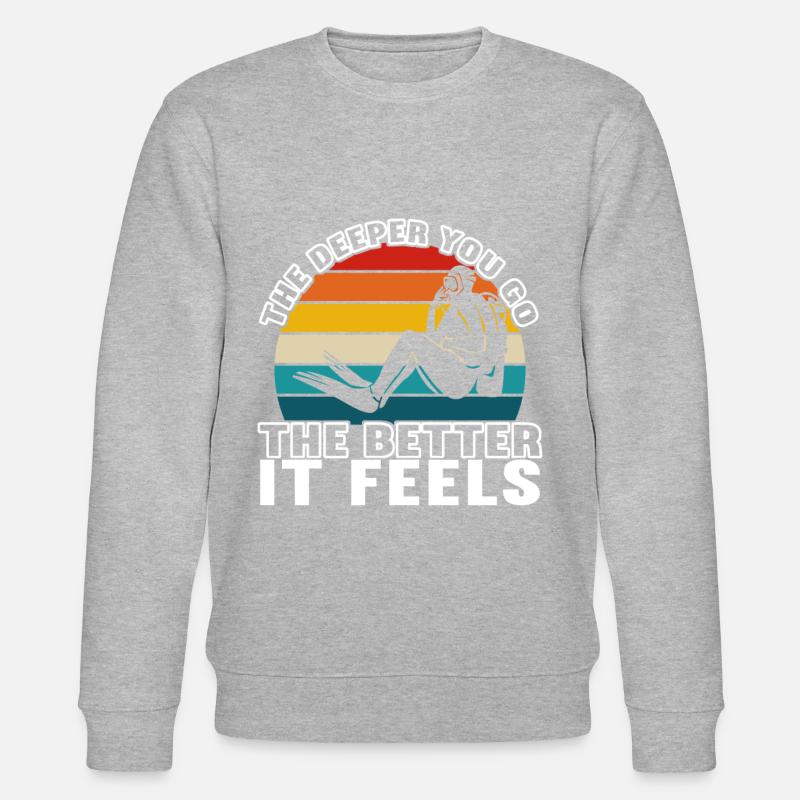 Diver Diving - Stanley/Stella CHANGER Unisex Organic Sweatshirt - heather grey