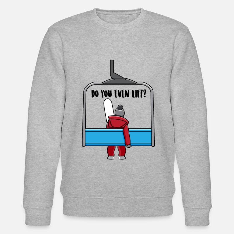 Cadeau de remontée de snowboard - Sweat bio CHANGER Stanley/Stella Unisexe - gris chiné