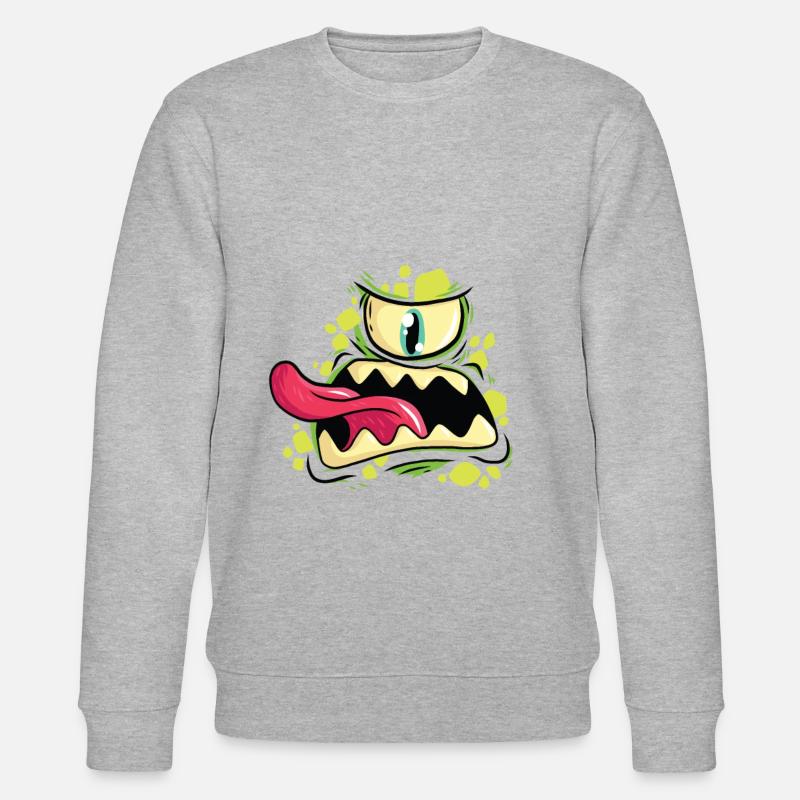 Monster - Stanley/Stella Unisex Bio-Sweatshirt CHANGER  - Grau meliert