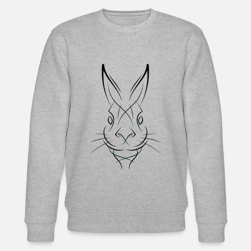 Lapin lapin lapin - Sweat bio CHANGER Stanley/Stella Unisexe - gris chiné