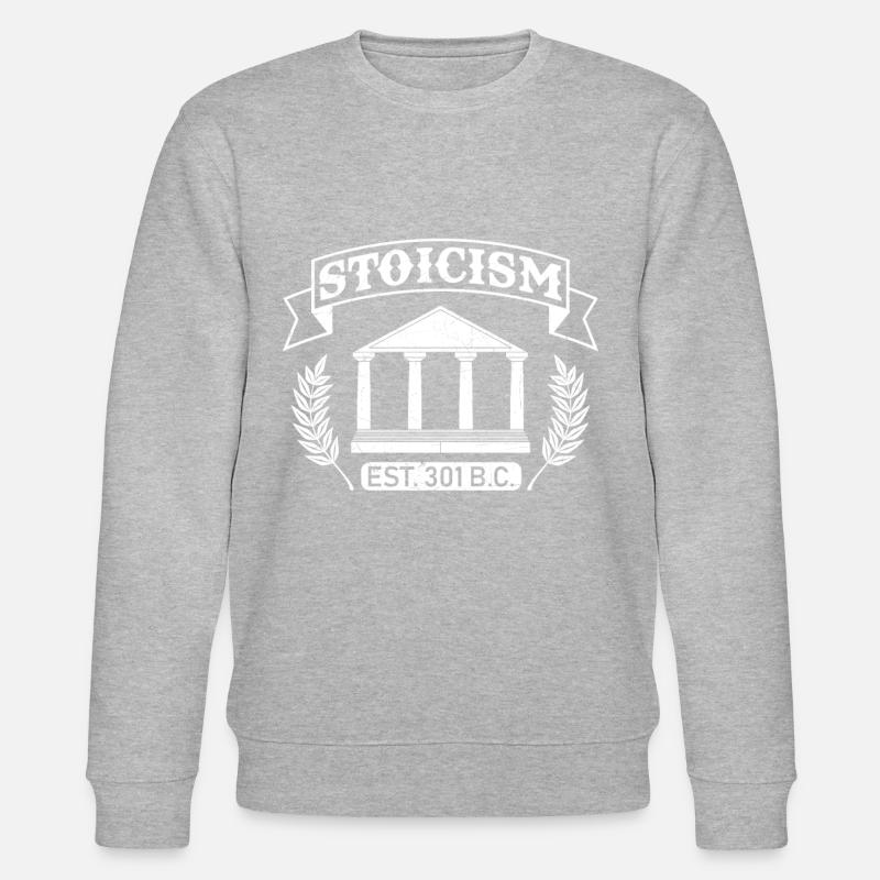 Philosophy Stoicism - Stanley/Stella CHANGER Unisex Organic Sweatshirt - heather grey