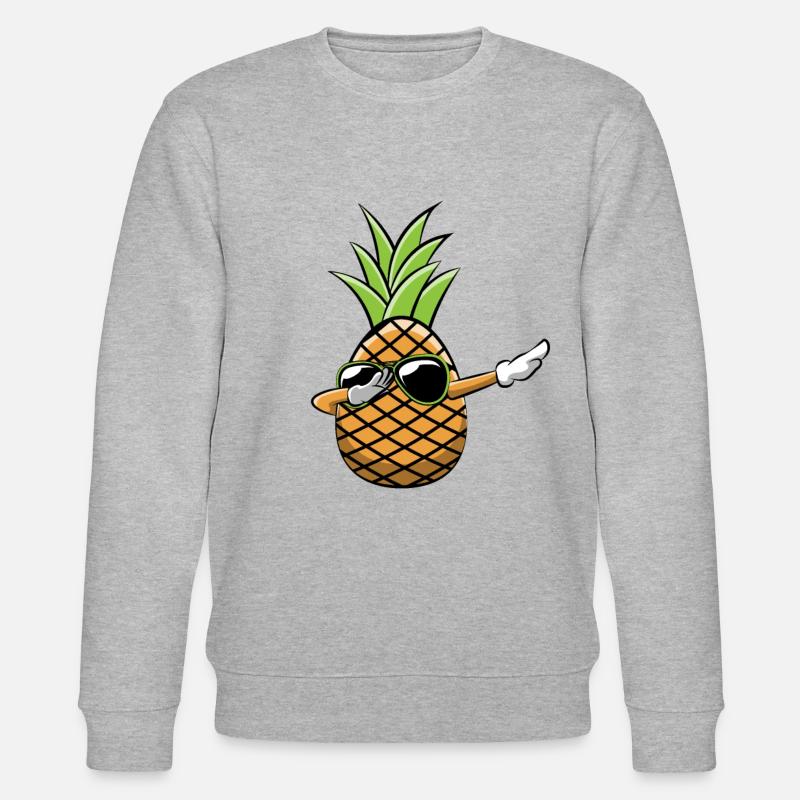 Dabbing Pineapple Dab Sunglasses Hawaii Gift - Sweat bio CHANGER Stanley/Stella Unisexe - gris chiné