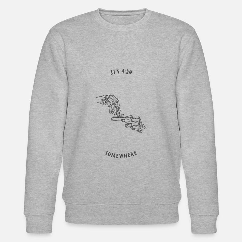 It's 4:20 - Stanley/Stella Unisex Bio-Sweatshirt CHANGER  - Grau meliert