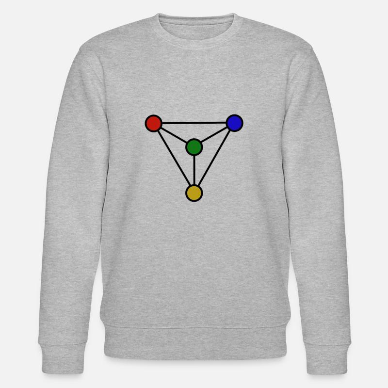 Conception chimique en triangle - Sweat bio CHANGER Stanley/Stella Unisexe - gris chiné