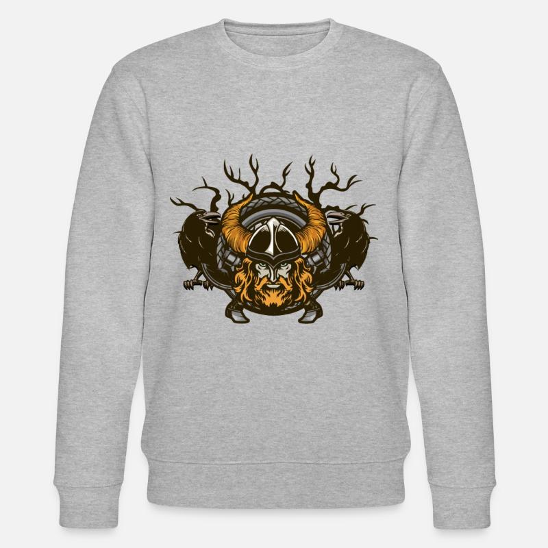 VIKINGS - Stanley/Stella Unisex Bio-Sweatshirt CHANGER  - Grau meliert