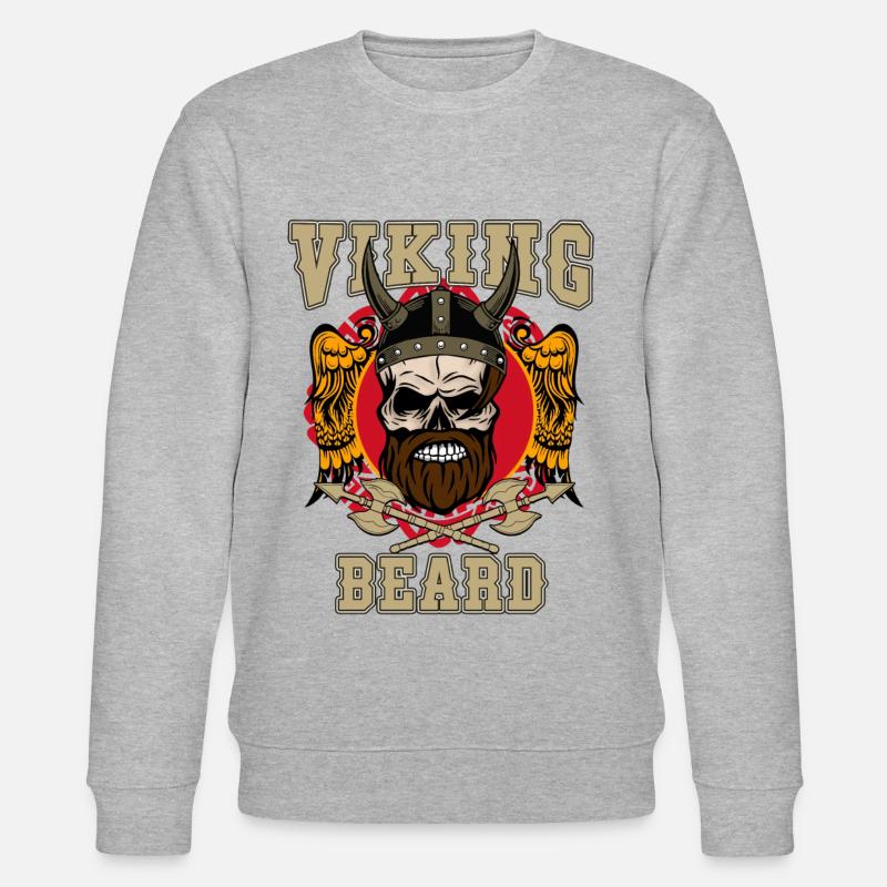 VIKINGS - Stanley/Stella Unisex Bio-Sweatshirt CHANGER  - Grau meliert