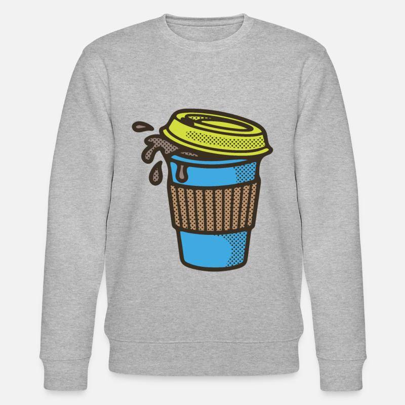 Coffee to go Becher - Stanley/Stella Unisex Bio-Sweatshirt CHANGER  - Grau meliert