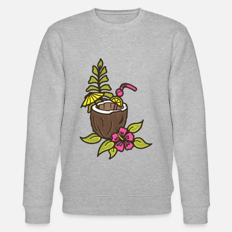 Noix de coco - Sweat bio CHANGER Stanley/Stella Unisexe - gris chiné