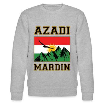 Kurdistan Mardin. Kurdish Flag. Azadi Merdin - Sweat bio CHANGER Stanley/Stella Unisexe - gris chiné - Devant - Nik (191cm) & Marisol (170cm)