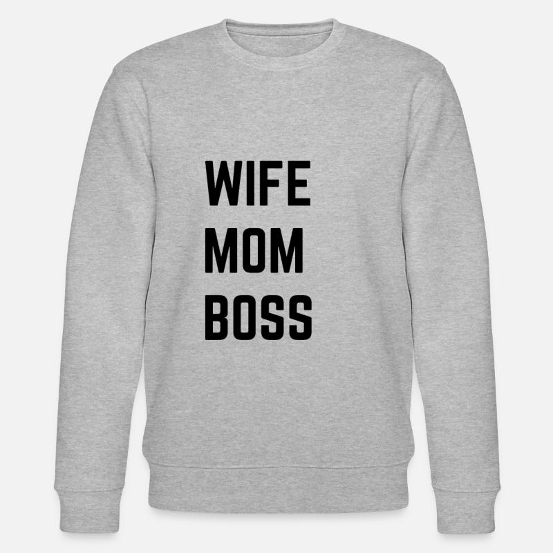 Frau Mutter Chef - Stanley/Stella Unisex Bio-Sweatshirt CHANGER  - Grau meliert