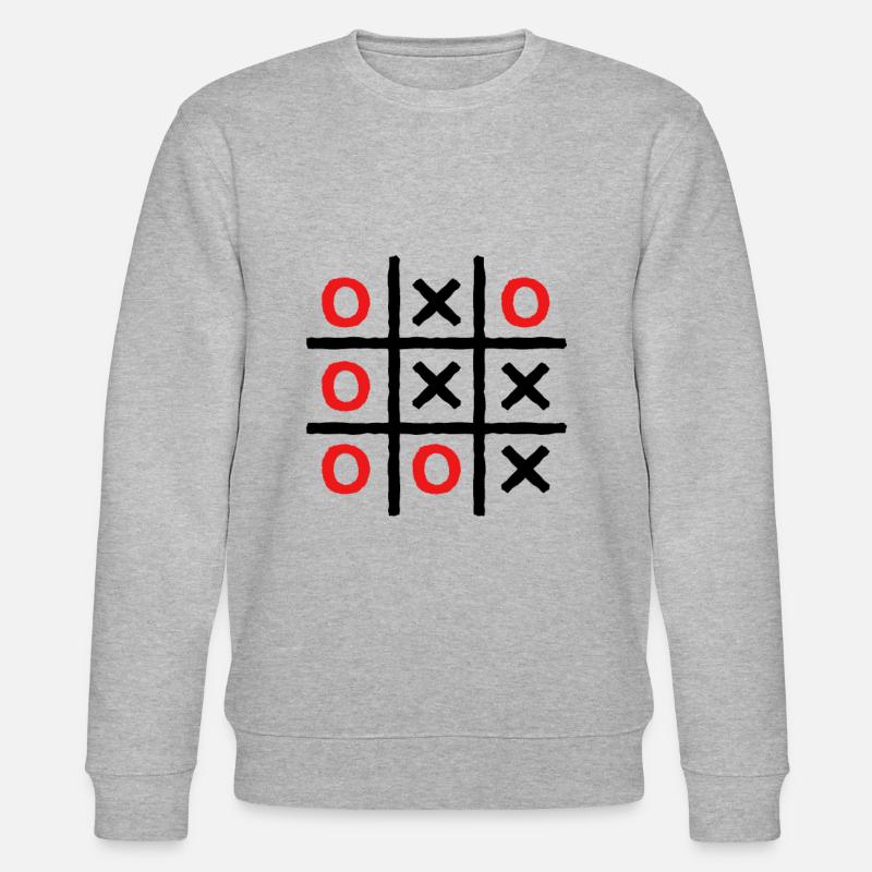 TIC TAC TOE - Stanley/Stella Unisex Bio-Sweatshirt CHANGER  - Grau meliert