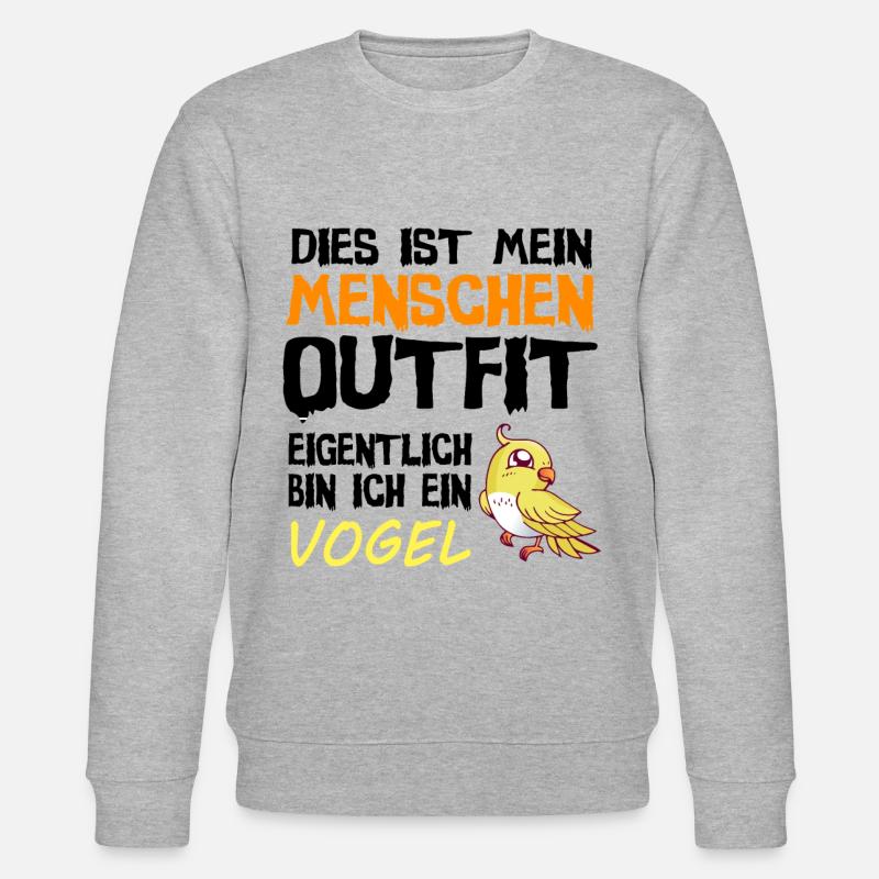 Oiseaux Oiseaux Halloween carnaval tenue - Sweat bio CHANGER Stanley/Stella Unisexe - gris chiné