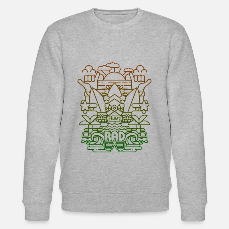 Juste surfer - Sweat bio CHANGER Stanley/Stella Unisexe - gris chiné