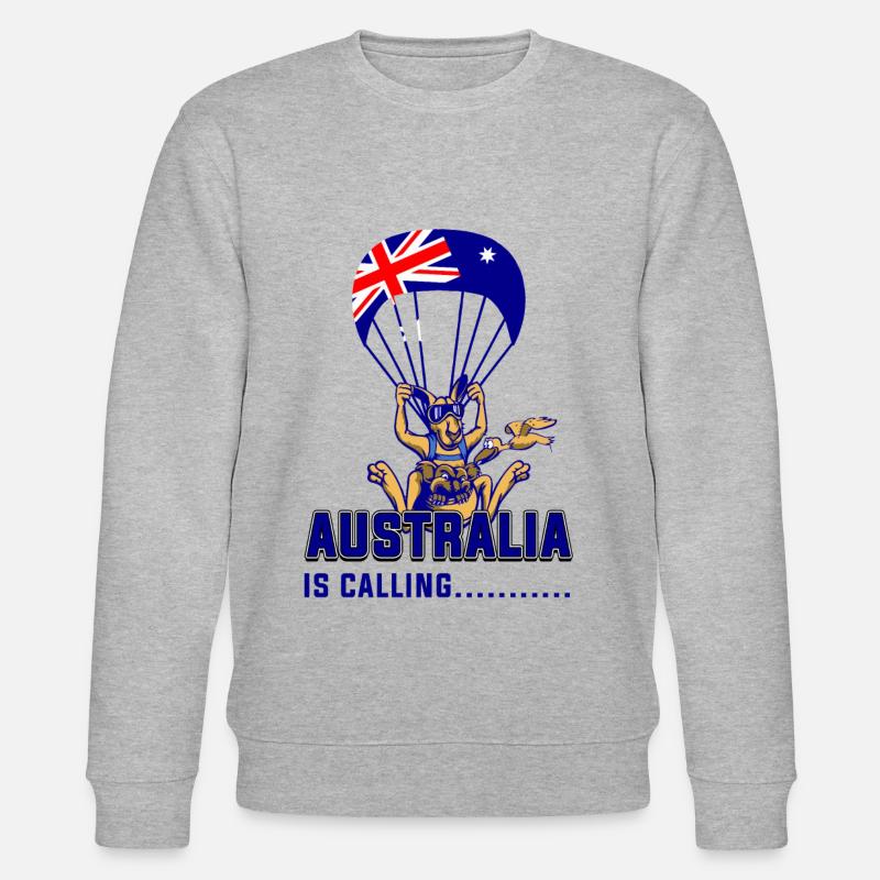 Australia is calling - Stanley/Stella Unisex Bio-Sweatshirt CHANGER  - Grau meliert
