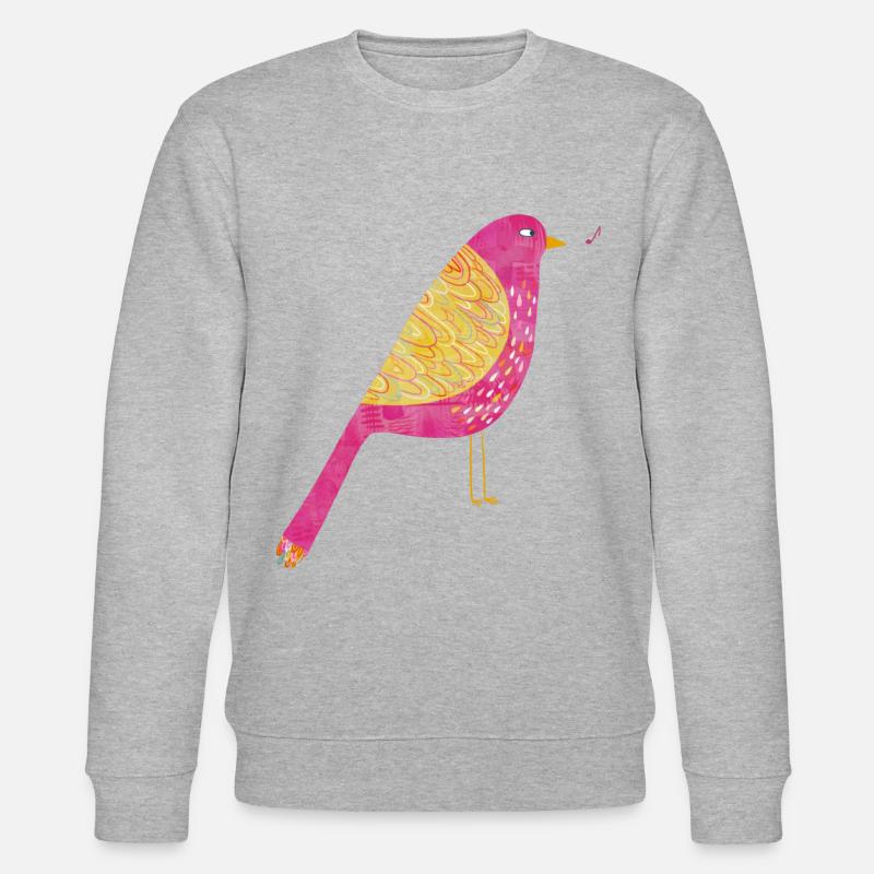 Slightly Sarcastic Bird - Stanley/Stella CHANGER Unisex Organic Sweatshirt - heather grey
