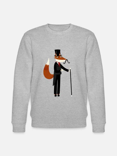 Sir Fox se promène - Sweat bio CHANGER Stanley/Stella Unisexe - gris chiné