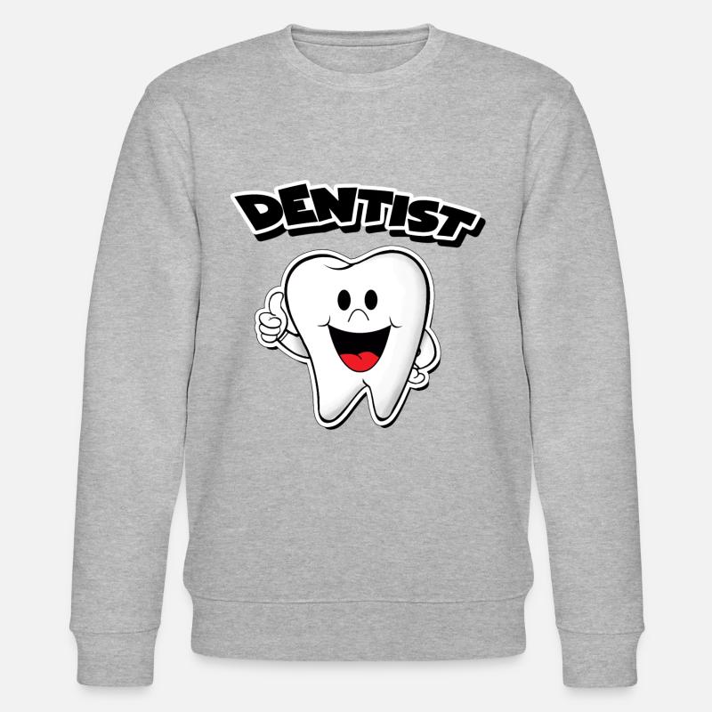 dentiste dent - Sweat bio CHANGER Stanley/Stella Unisexe - gris chiné
