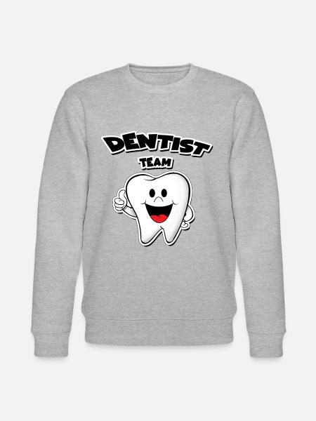 tandlæge team tand tænder Assisterende tandlæge sygeplejerske - Stanley/Stella økologisk unisex-sweatshirt CHANGER  - grå meleret