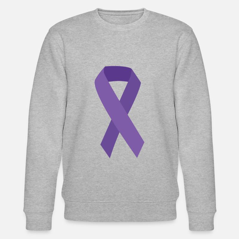 Boucle violette - Sweat bio CHANGER Stanley/Stella Unisexe - gris chiné