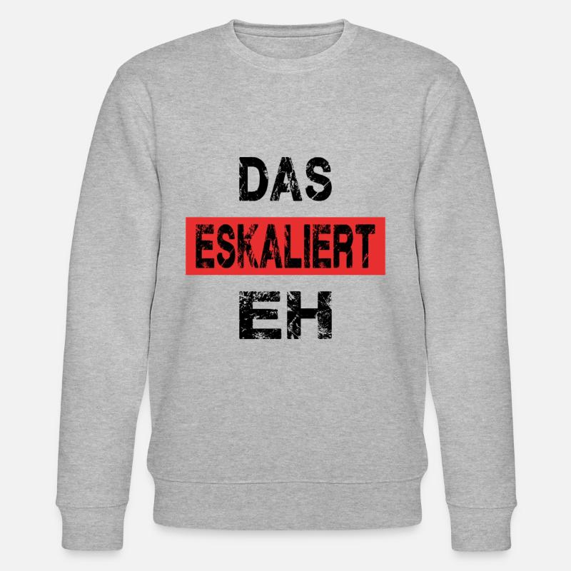 DAS ESKALIERT EH - Stanley/Stella Unisex Bio-Sweatshirt CHANGER  - Grau meliert