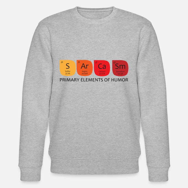 T-shirt Science Sarcasme - Sweat bio CHANGER Stanley/Stella Unisexe - gris chiné