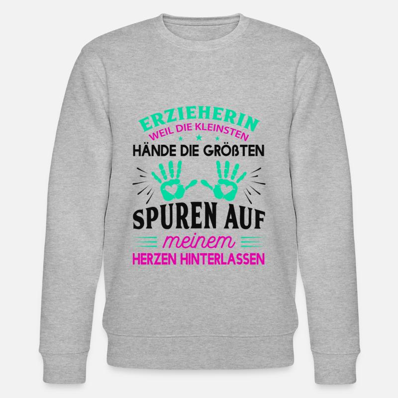 Erzieherin - Stanley/Stella Unisex Bio-Sweatshirt CHANGER  - Grau meliert